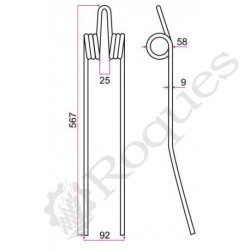 DENT ANDAINEUR TYPE FAHR GRANGE & WALTER GW 134 NM