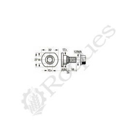 FIXATION TYPE KRONE 1410534 ou 1410535 