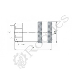 COUPLEUR A POINTEAU FE. 3/4 G. Ø48.2