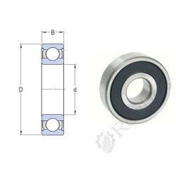 ROULEMENT RIGIDE A 1 RANGEE DE BILLES 30X42X7 ( 61806-2RS1 )