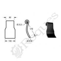 COUTEAU TYPE OMARV CL 00314 - PALLADINO 560113 / MUZZI