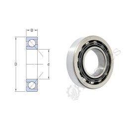 ROULEMENT A 1 RANGEE DE BILLES A CONTACT OBLIQUE 30X62X16 BW