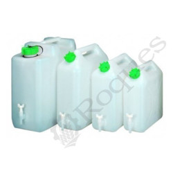 JERRICAN PLASTIQUE ALIMENTAIRE AVEC ROBINET 10L 