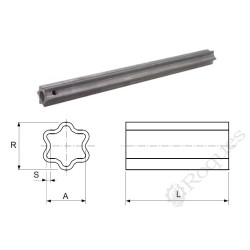 TUBE TYPE WALTERSCHEID S4 37x51 Long. 1000 mm 