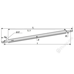 BARRE D' ATTELAGE Ø40X800/980 DEC.28 ( sans coupelle ) Forges Sdt