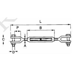 TENDEUR 2 CHAPES ( Charge Utile 3300 kgs )