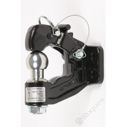 CROCHET D'ATTELAGE REMORQUE MIXTE D.50  4 Trous EA 40x90