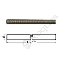 TIGE FILETEE BRUT DIN 975 M27 Classe 10.9