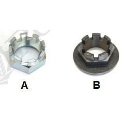ECROU A CRENEAUX M27x1.5