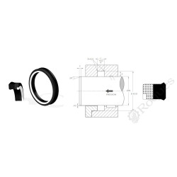 JOINT DE TIGE 43.00X35.00X6.50  (voir TTS354358L)