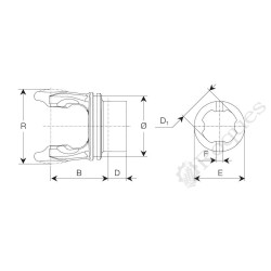MACHOIRE Bondioli SFT H7/H7 COTE TUBE INT. 12244 ( 46.8 )