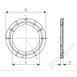 PALIER POUR GAINE ONDULEE Bondioli SFT S6 JDH 80° ( 2550G0024R02 )