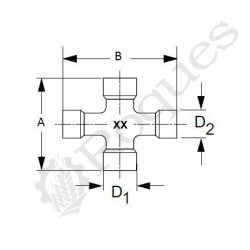 CROISILLON 27x90 / 30.2x92 Bondioli  CV 80 ( 4120G0006R30 )