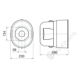 BOL AVEC COLLIER Bondioli Côté MACHINE lg 280