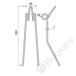 DENT TYPE CARRE 504.00307 / GRANGE & WALTER GW 428 