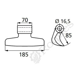 MARTEAU TYPE AGRICOM / EUROZAPPA ( ex M7/16.5 )