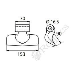 MARTEAU DE BROYEUR TYPE PALLADINO / EUROZAPPA