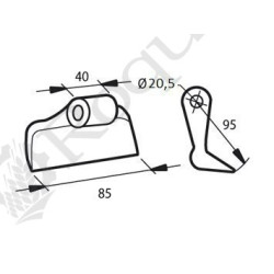 MARTEAU DE BROYEUR TYPE AGRIMASTER , TMC CANCELA , RM33 / EUROZAPPA
