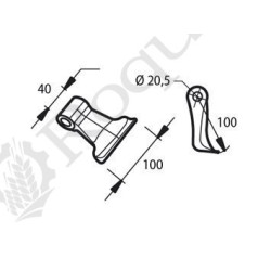 MARTEAU TYPE AGRIMASTER 3000548 / EUROZAPPA ( remplace AGM27 )