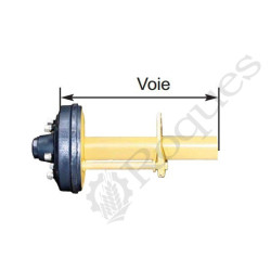 1/2 ESSIEU ADR 706MF VOIE 750 FREIN 300X60 F65 6 AXES ( prix déstock