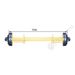 ESSIEU ADR 908AF 90x90 VOIE 2000 FREIN 350X60 F80-8 AXES M18 275/220