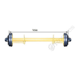 ESSIEU ADR 908AF 90x90 VOIE 1900 FREIN 350X60 F80-8 AXES M18 275/220