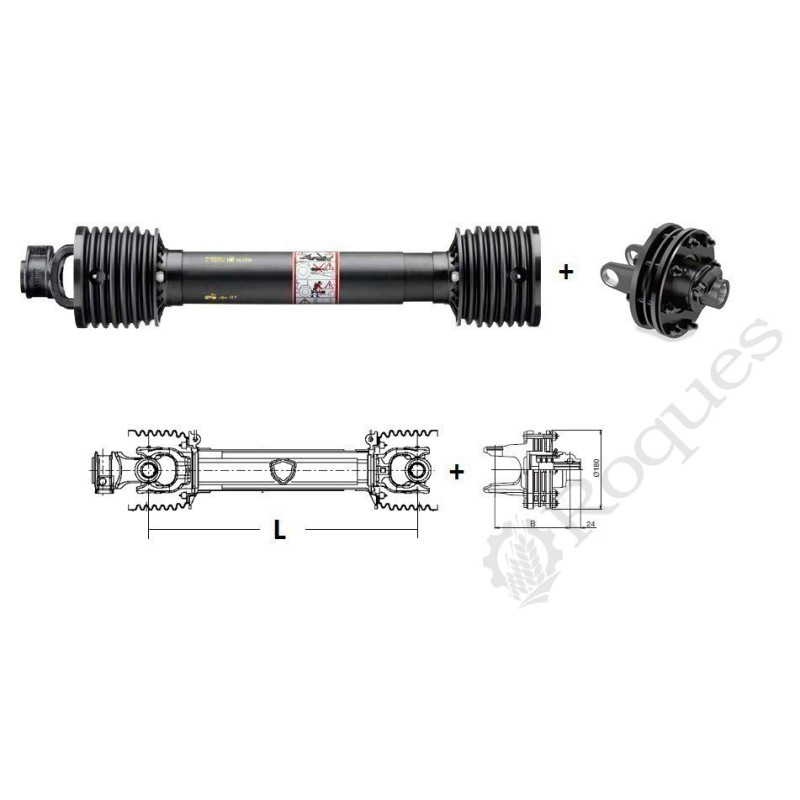 TRANSM. DESIL. Bondioli G7 EA1210 CT 1"3/8 / CM FNV34 1450Nm RL 1"3/8