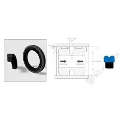 JOINT DE PISTON COMPOSITE 50.00 X 34.50 X 6.3 