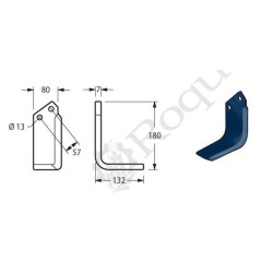 LAME U EQUERRE G. TYPE HOWARD 73000103900V / EUROZAPPA